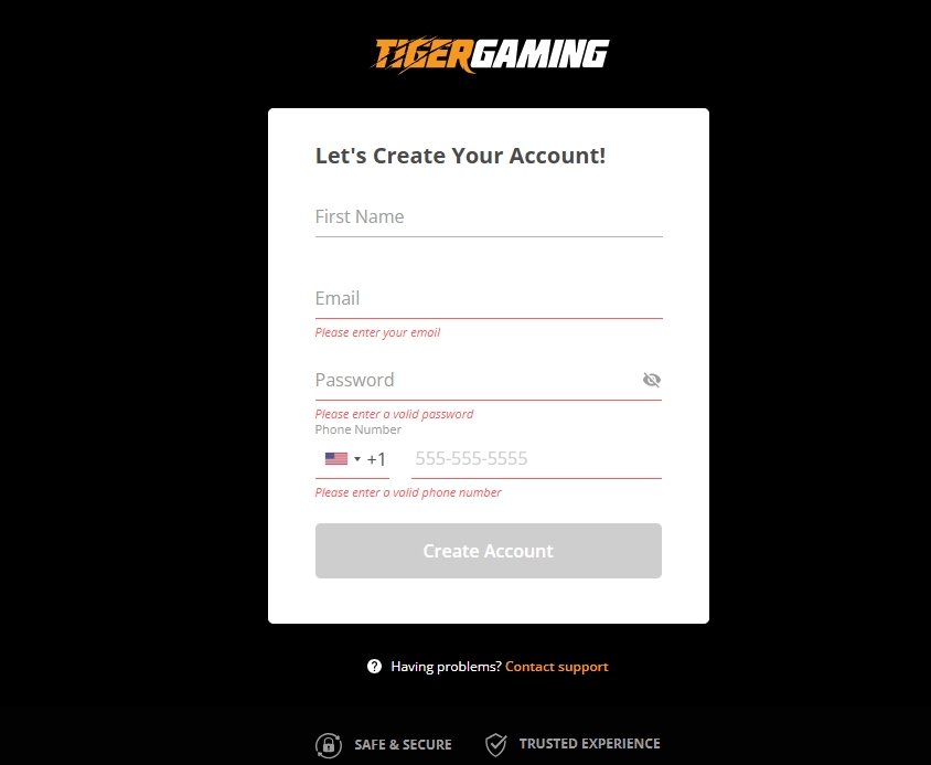 tigergaming create account tigergaming create account