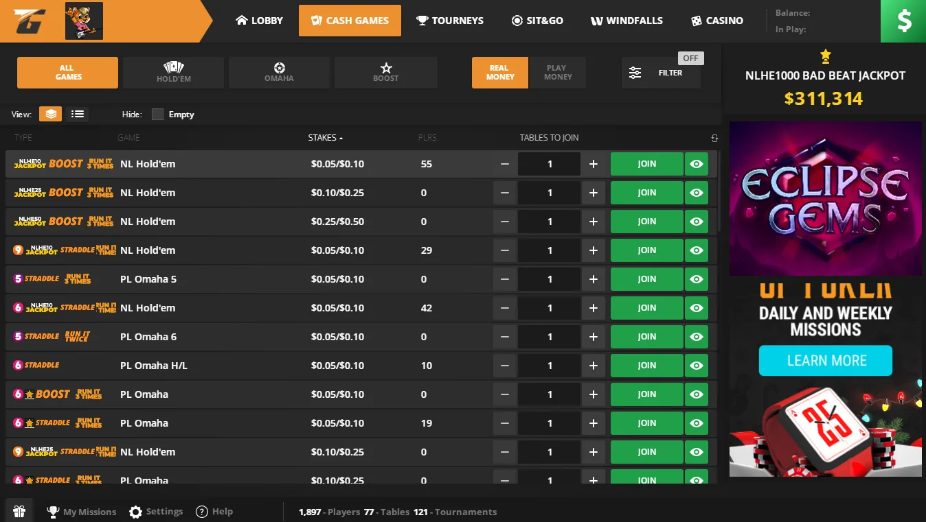 tigergaming poker games tigergaming poker games