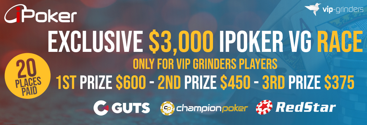 $3,000 iPoker VG Race