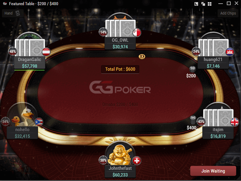 GGPoker Table