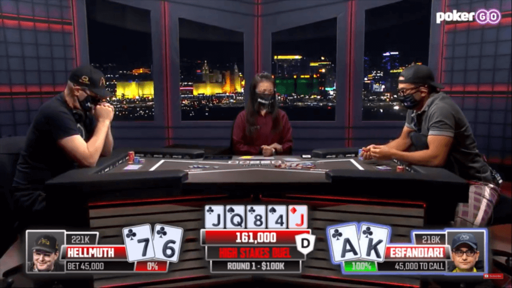 Phil Hellmuth wins $100,000 High Stakes Duel vs. Antonio Esfandiari. Watch it here! Phil Hellmuth wins $100,000 High Stakes Duel vs. Antonio Esfandiari. Watch it here!