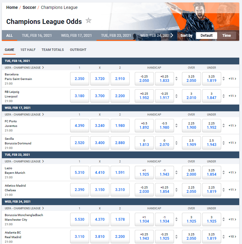 Pinnacle Sports Review Champions League Betting Odds
