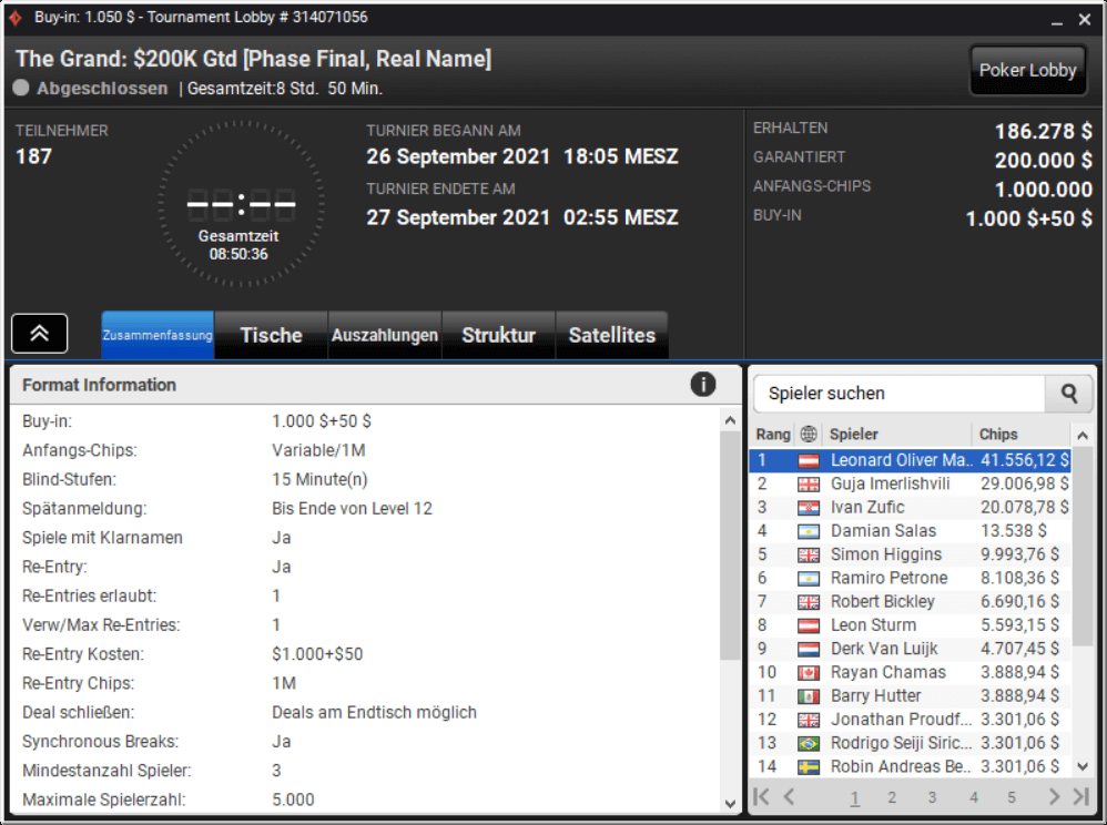 MTT Report - Simon "C.Darwin2" Mattson wins Sunday HR, Leonard Maue takes down the Grand MTT Report - Simon "C.Darwin2" Mattson wins Sunday HR, Leonard Maue takes down the Grand