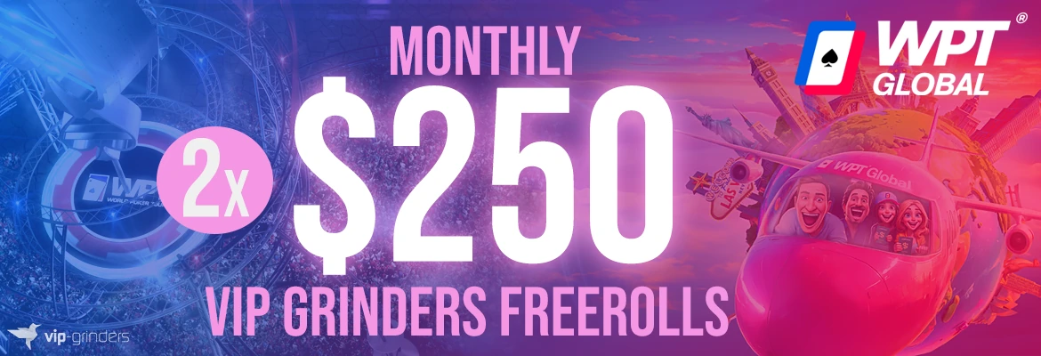 2x $250 WPT Global Freerolls