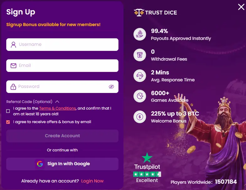 trustdice casino registration trustdice casino registration