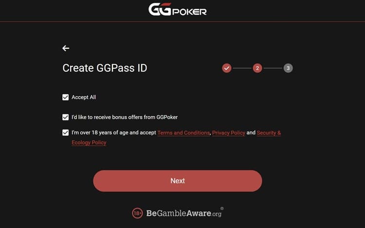 GGPoker download step 2 GGPoker download step 2