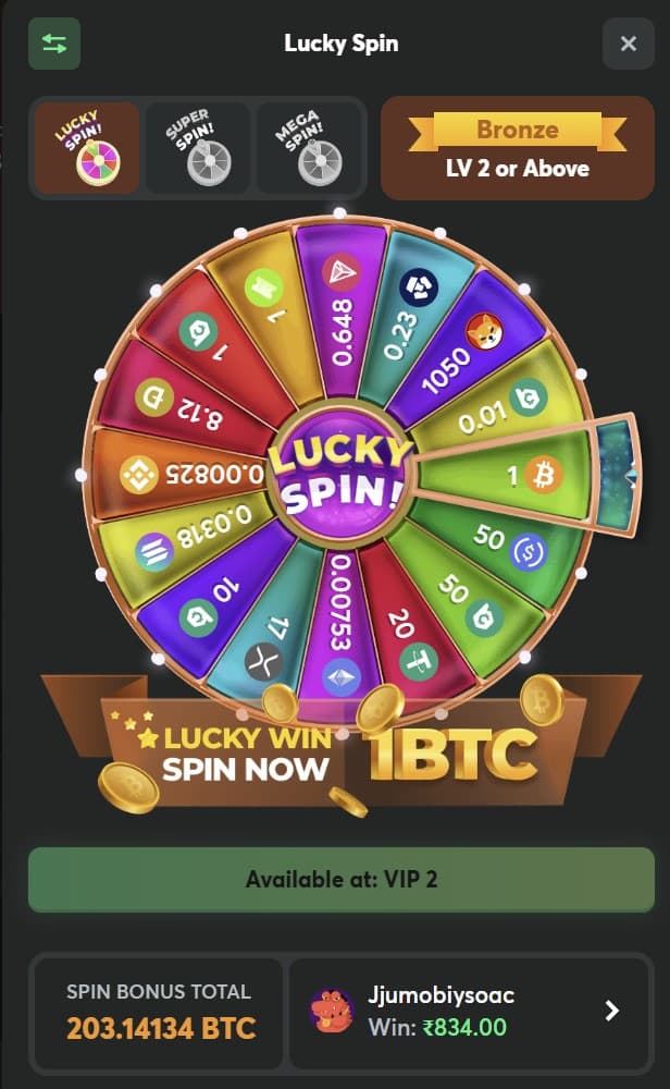 Lucky Spin BC.Game