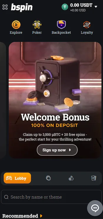 bspin.io mobile app