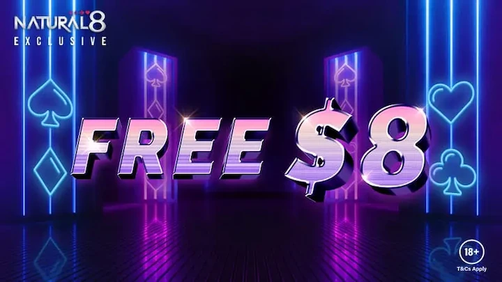 natural8 free $8 bonus