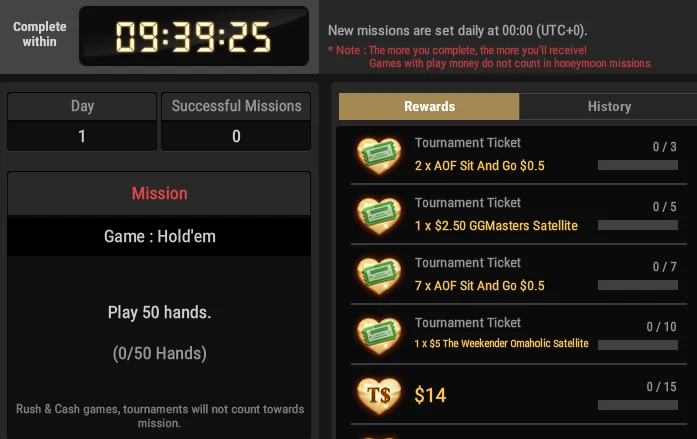 natural8 honeymoon for newcomers missions