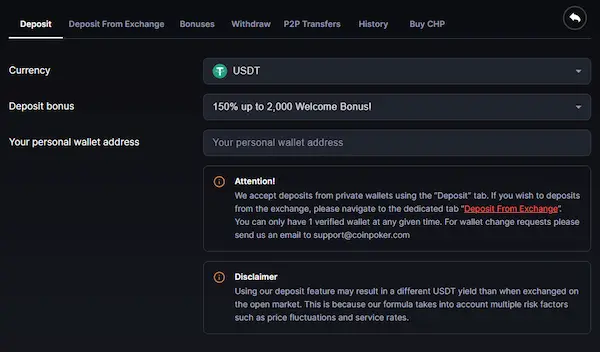 coinpoker ensimmäinen talletus