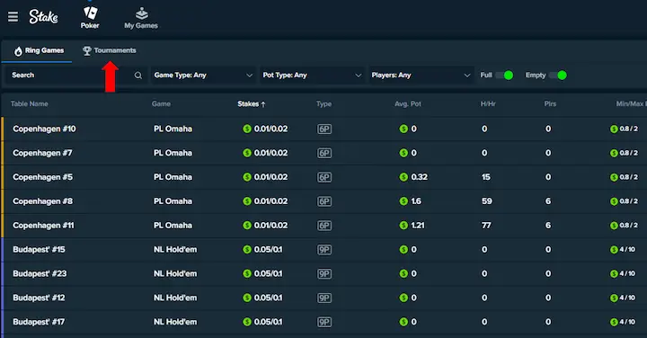 stake tournaments free money