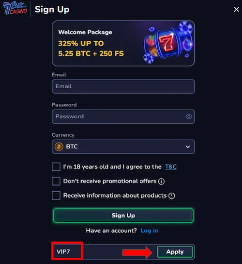 7bit casino promo code