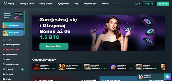Vave – kasyno zoptymalizowane pod grę w Bitcoinie