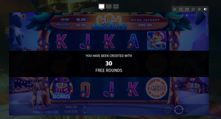 BetLabel – 30 ilmaiskierrosta ilman talletusta Aloha King Elvis -slotissa rekisteröitymisen jälkeen