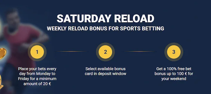 20bet bono de recarga deportes sábado