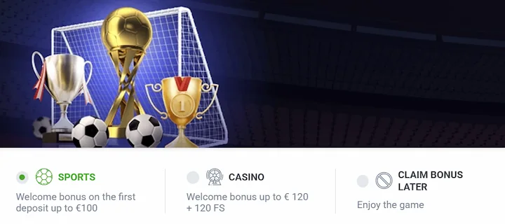 bono de bienvenida 20bet elegir durante el registro