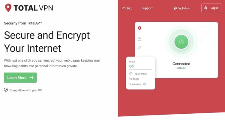 Total VPN Website