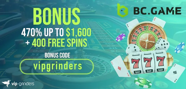 bc game välkomstbonus på 470% upp till $1,600 för de fyra första insättningarna