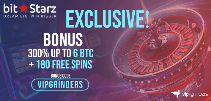 bitstarz welcome bonus VIPGRINDERS bonus code