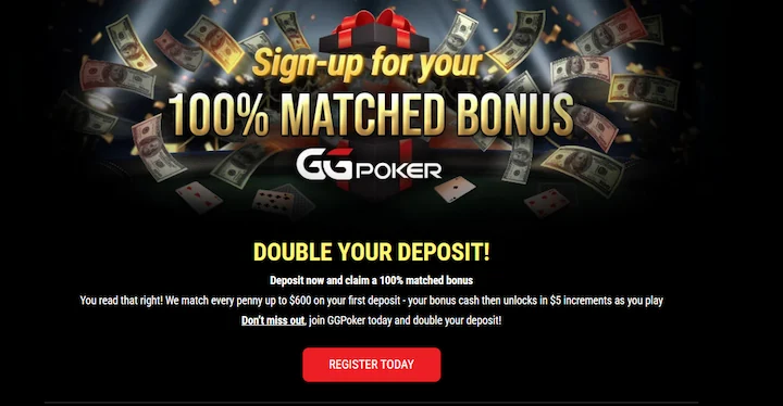 ggpoker landing page welcome bonus VIPGRINDERS code