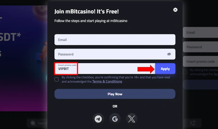 mbit casino promo code VIPBIT