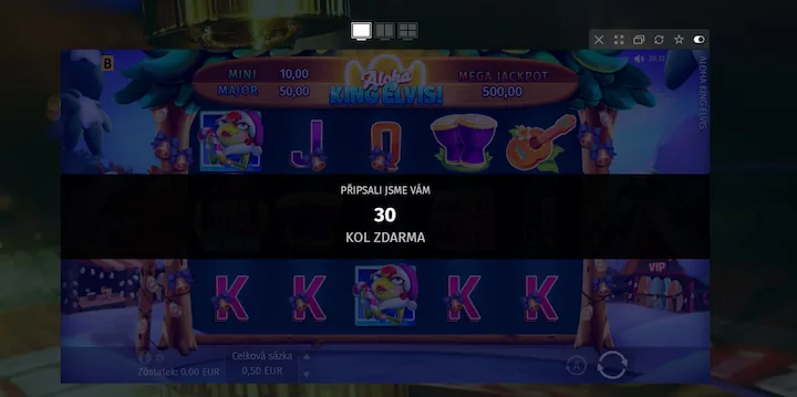 22Bet – připsání 30 free spinů bez vkladu po registraci.