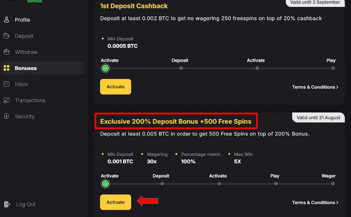 fortunejack exclusive welcome bonus code VGCASINO