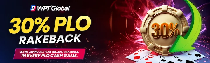 wpt global PLO rakeback deal até 30%