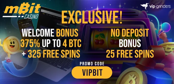 mbit casino promo code VIPBIT exclusive welcome bonus