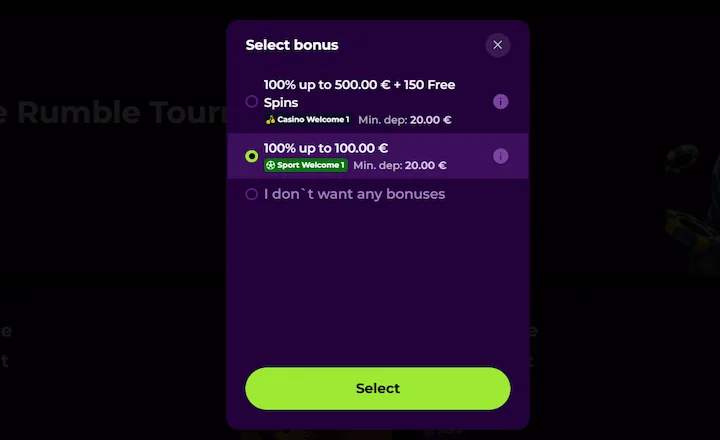 bonus di benvenuto sportivo spinmama casino