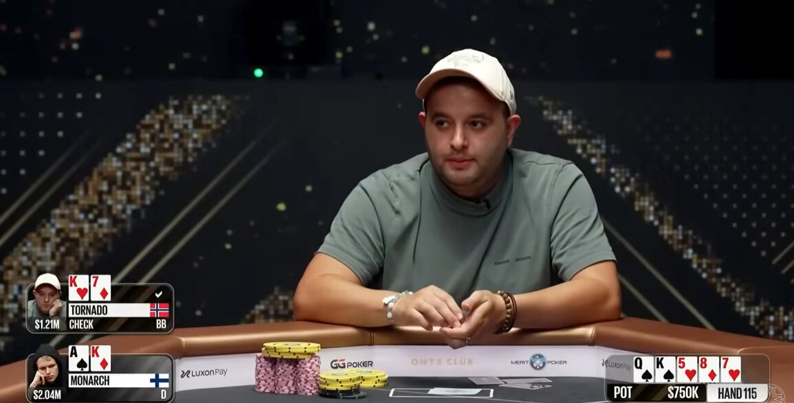 Tornado vs Monarch heads up match in a $2m hand