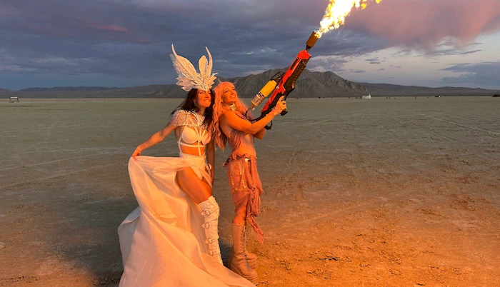 Liv Boeree and Igor Kurganov Married at Burning Man
