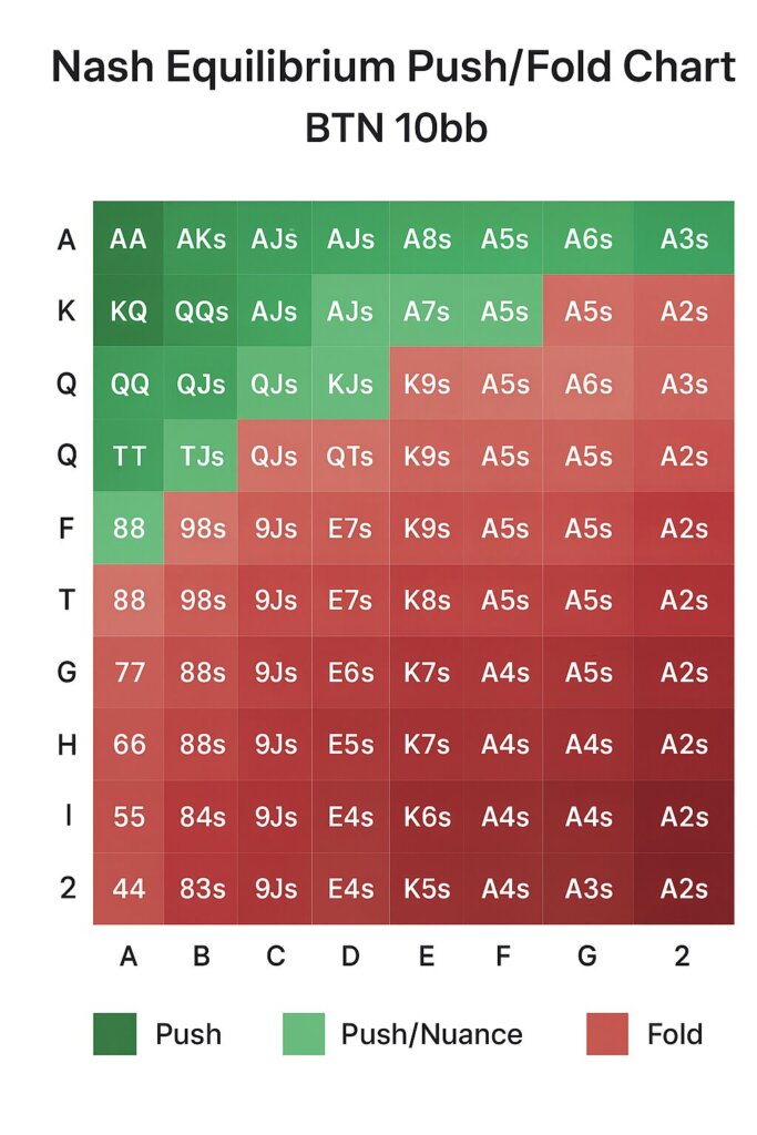 Nash Push Fold Chart
