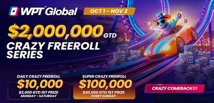 WPT Global Crazy Freeroll Series 710x342