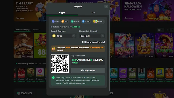 bc.game deposit with dogecoin (DOGE) bc.game deposit with dogecoin (DOGE)