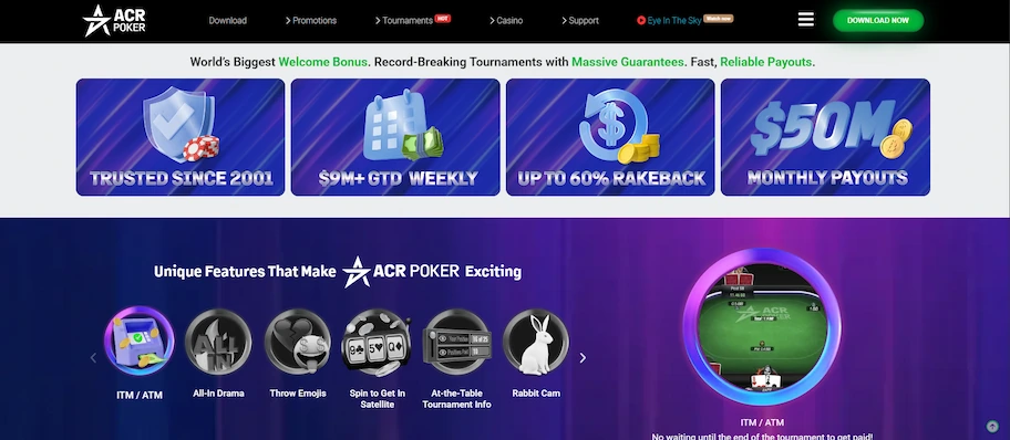 ACR Poker - best online poker site for US players