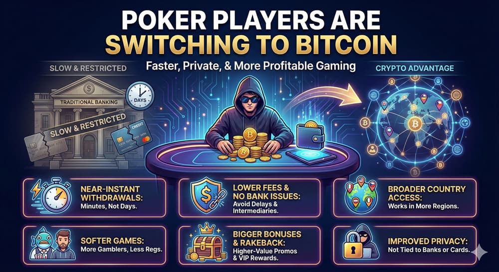 Benefits of Crypto Poker Sites Benefits of Crypto Poker Sites