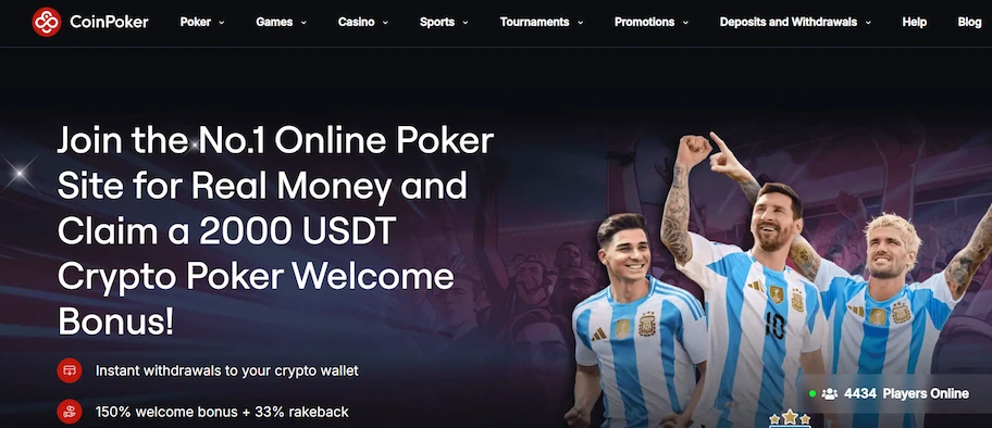 CoinPoker - best poker site for crypto players