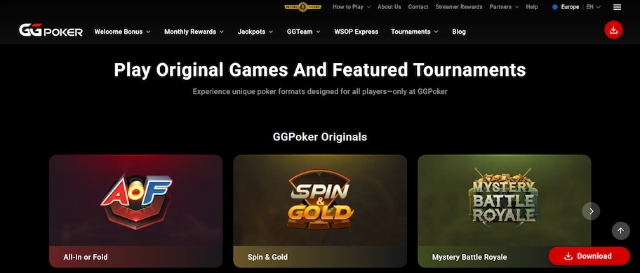 GGPoker - best overall real money poker site