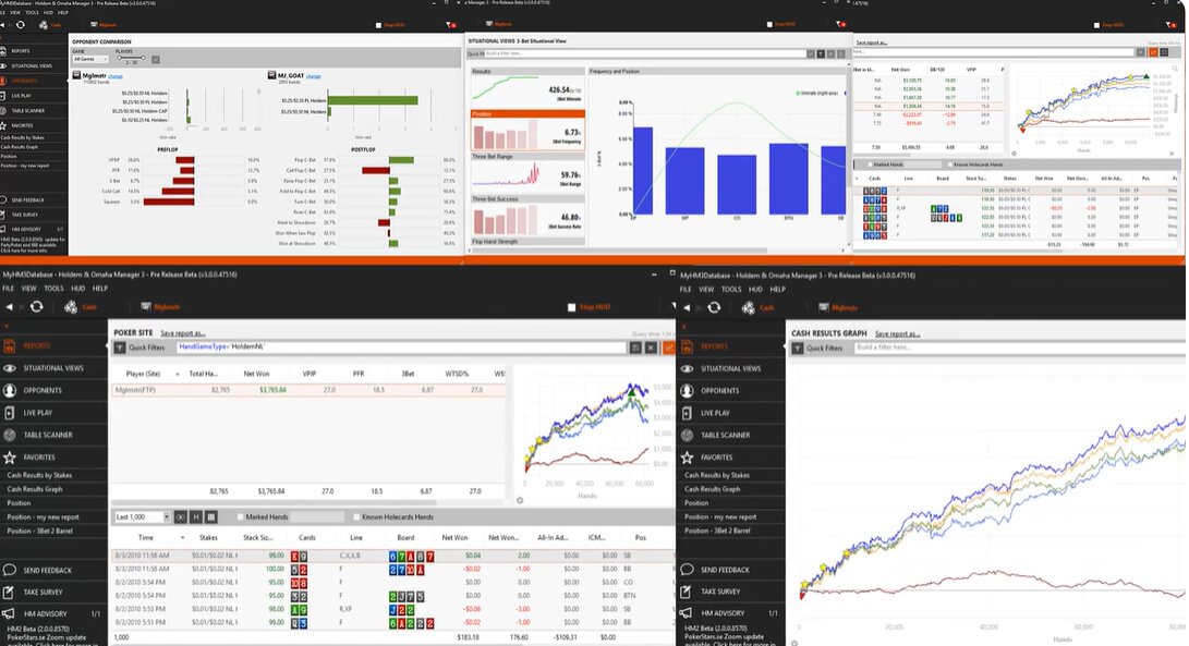 Poker Manager 3 interface