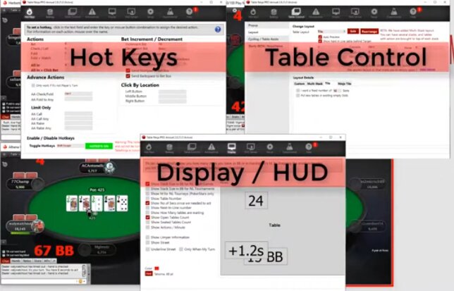 Table Ninja II interface