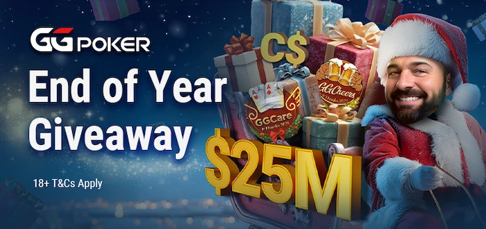 $25,000,000 End of 2025 Giveaway on GGPoker