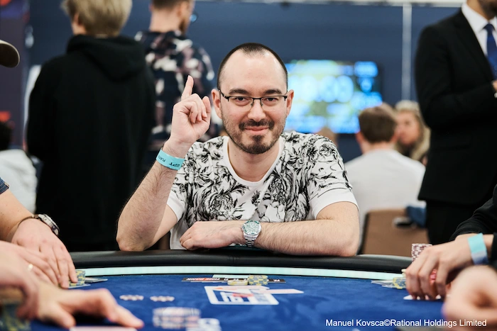 Will Kassouf posing at an EPT poker table