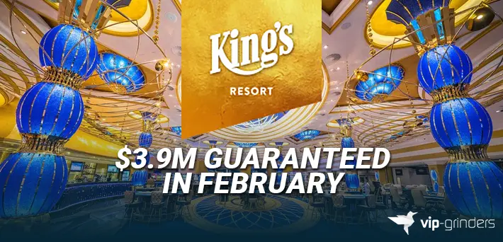 King's Resort February 2026 poker room with 160+ tables hosting four consecutive festivals